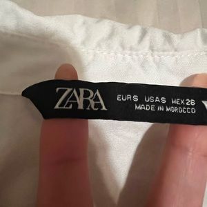 Zara Cropped Dress Shirt